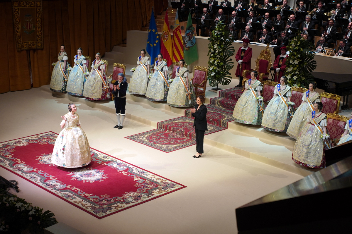 Exaltación de María Estela Arlandis como Fallera Mayor de Valencia 2024